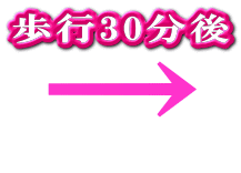 歩行30分後 